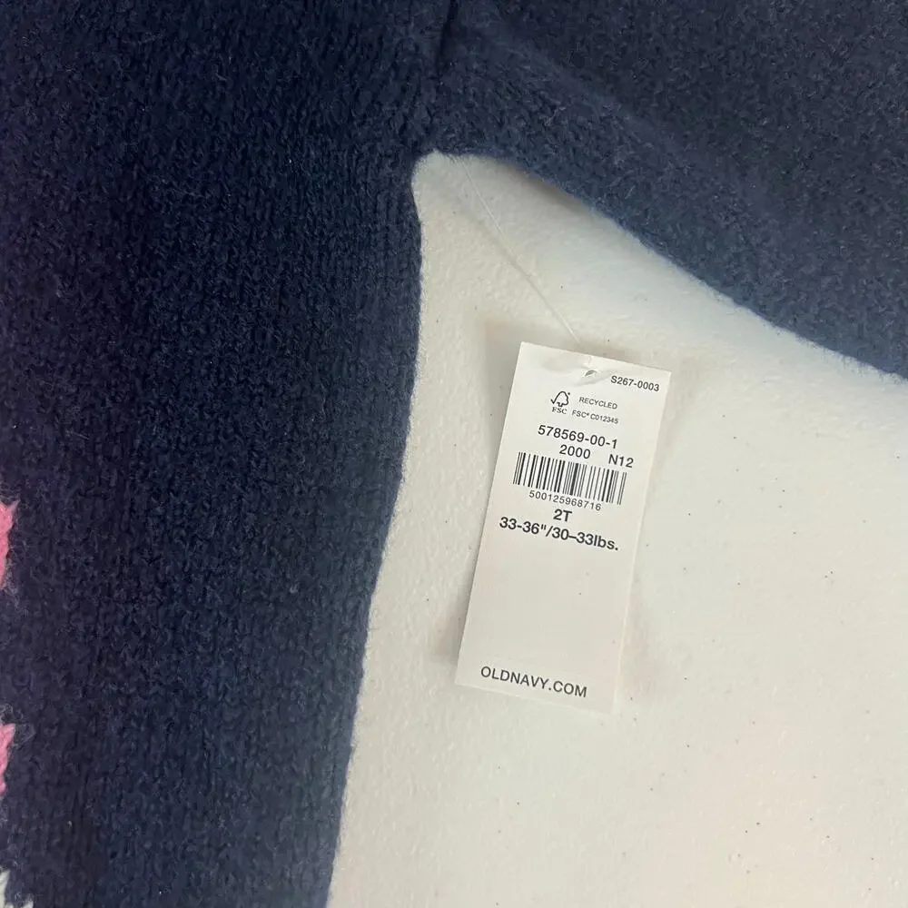 NEW Old Navy Unicorn Sweater Size 2T